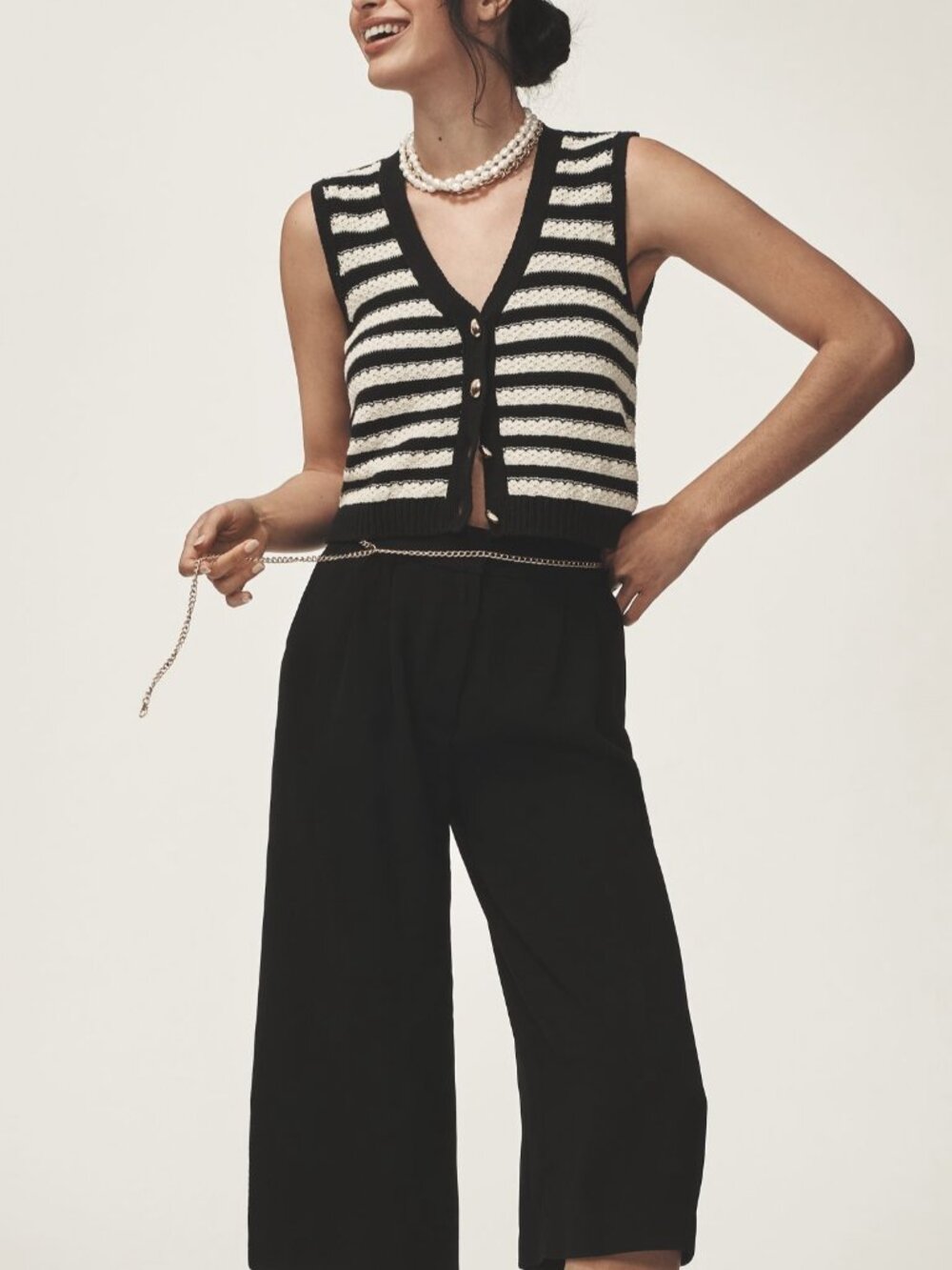 Anthropologie Maeve Pleated Culotte Trousers